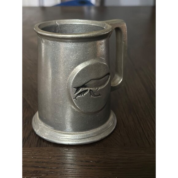 Vintage Pewter Whale Tankard Mug With Handle - Picture 6 of 7